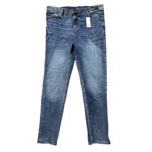 NWT Mens EXPRESS Sz 36 x 32 Athletic Slim Hyper Stretch Jeans Zip Fly NEW